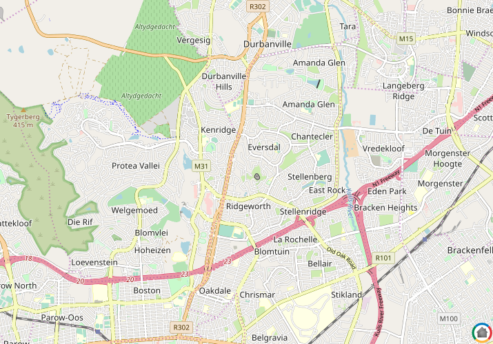 Map location of Rosendal